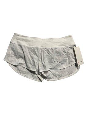 Lululemon Speed Up Low Rise 2.5" Lined Shorts White Size 10